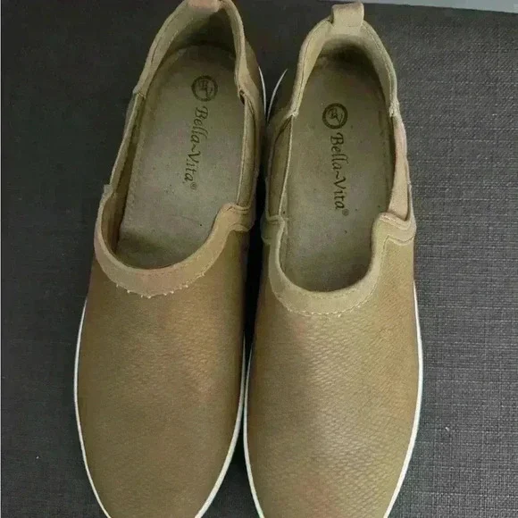 628) Bella Vita Bella Vita Womens Kiona Shoot Taupe Croco 8W #628 - Picture 8 of 8